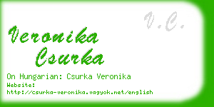 veronika csurka business card